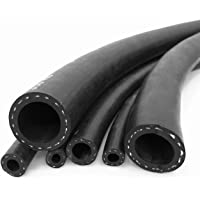 Reforzado Negro Goma Suave Silicona Tubo-Manguera-Tubo Para sin Plomo-Gasolina-Diesel - 3.2mm